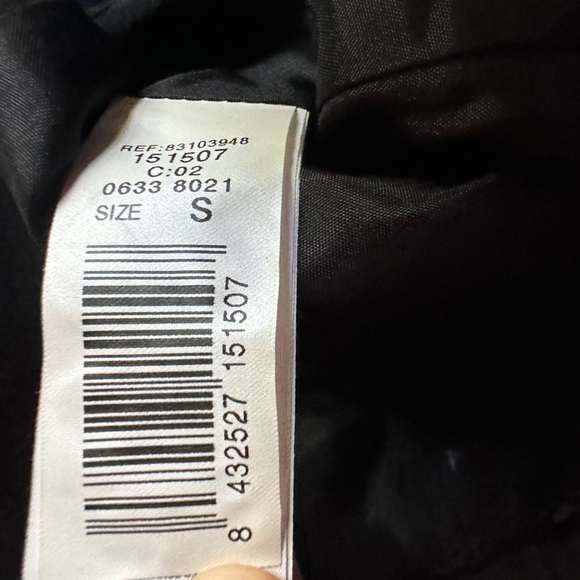 Mango Womens Size Small Double Breasted Military Jacket Blazer Black - Picture 5 of 6